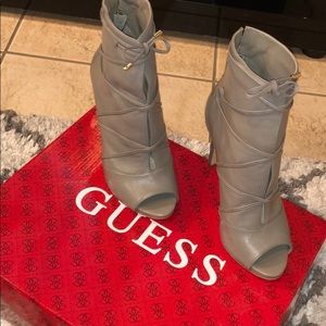 GUESS Taupe Leather heels